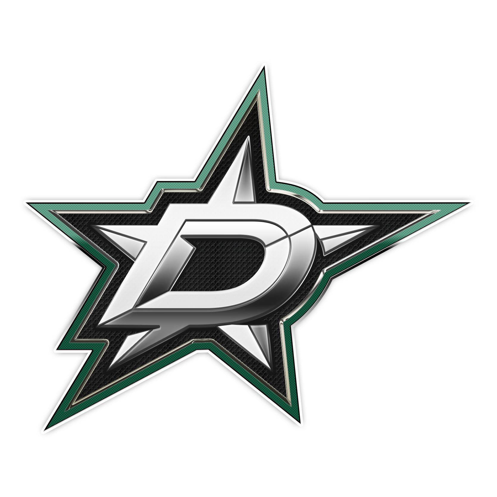 Dallas Stars Crystal Logo iron on paper